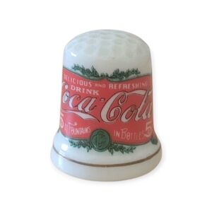 Coca Cola Thimble 1995 Delicious